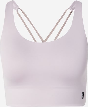 On Bralette Sports bra in Grey: front