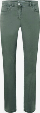 ZERRES Regular Jeans in Groen: voorkant