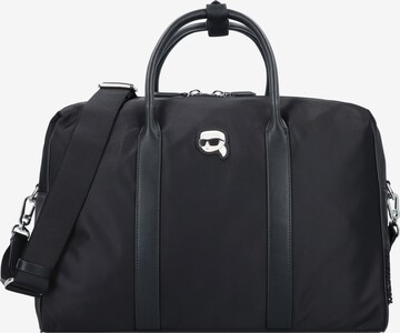 Borsa weekend di Karl Lagerfeld in nero: frontale