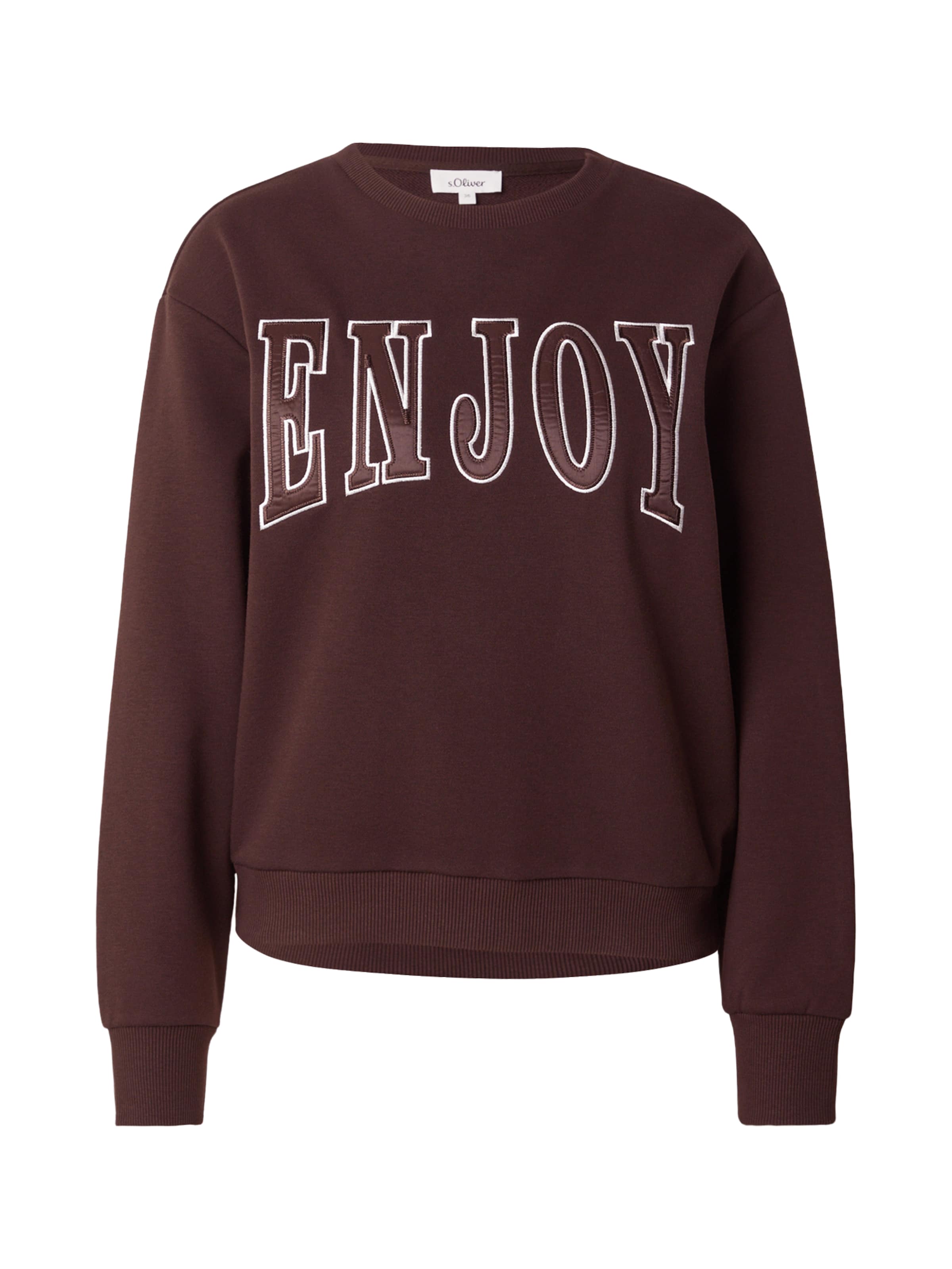 Sweat-shirt s.Oliver en marron : devant