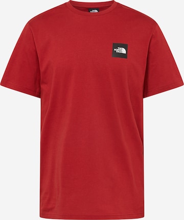 THE NORTH FACE T-shirt 'COORDINATES' i röd: framsida