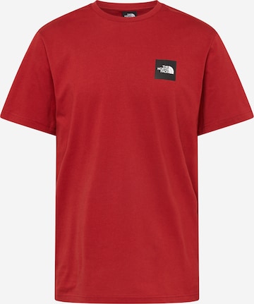 Tricou 'COORDINATES' de la THE NORTH FACE pe roșu: față