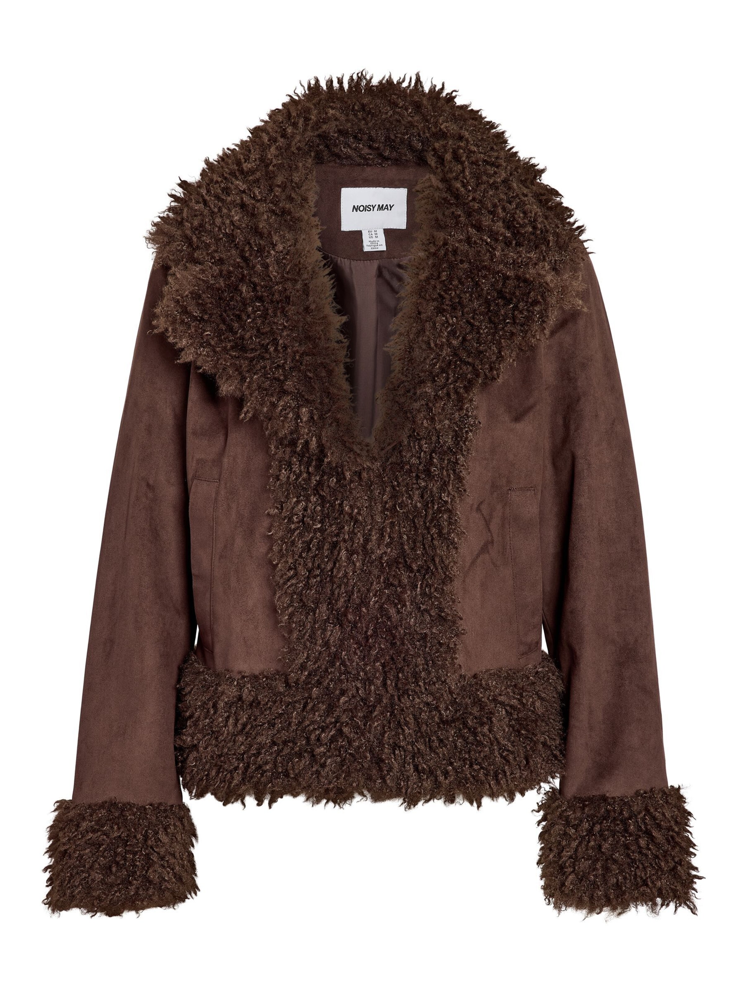Noisy may Winter Jacket 'NMAnnie' in Brown: front