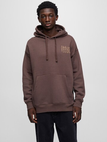 Pull&Bear Sweatshirt in Braun: Vorderseite