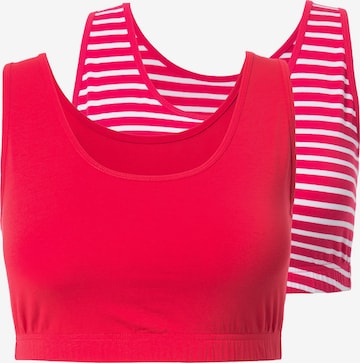 Ulla Popken Bustier BH in Pink: Vorderseite