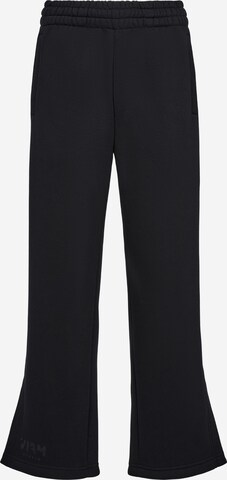 ABOUT YOU x VIAM Studio Regular Pants 'Better' in Black: front