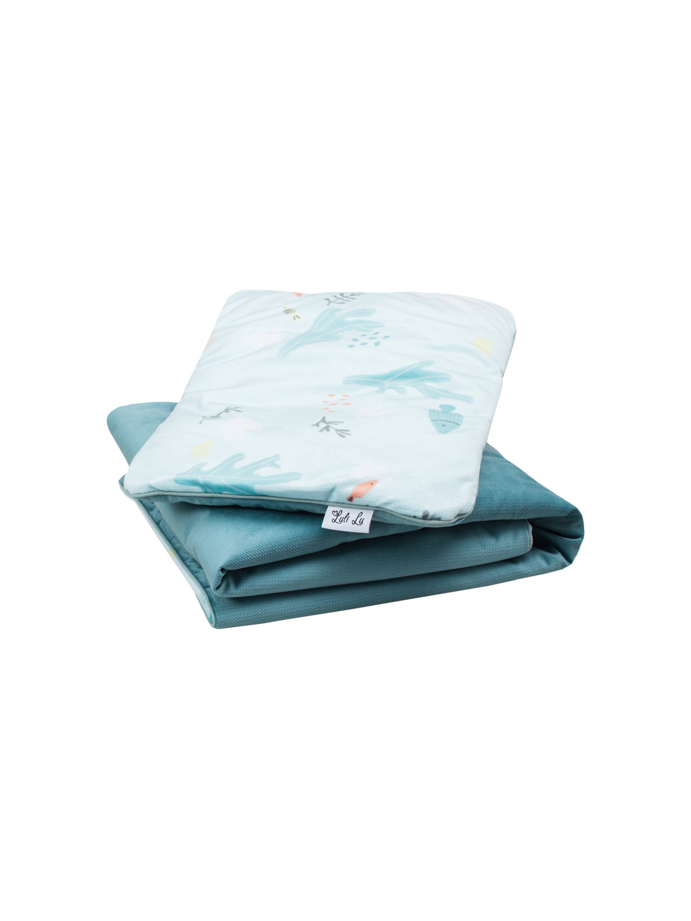 Luli Lu Babydeken 'Fisch' in Blauw: voorkant