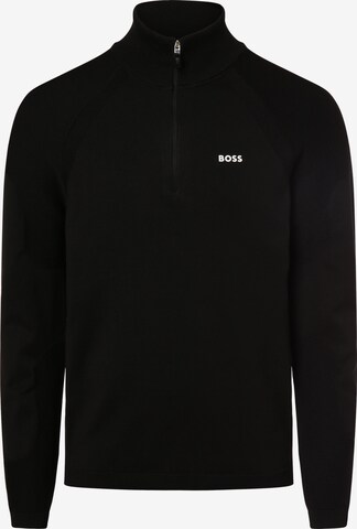BOSS Sweater ' Perform-X_QZ ' in Black: front