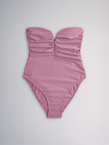 The Set Bandeau Badpak in Bruin