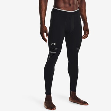 UNDER ARMOUR Skinny Sportunterhose 'NOVELTY' in Schwarz: predná strana