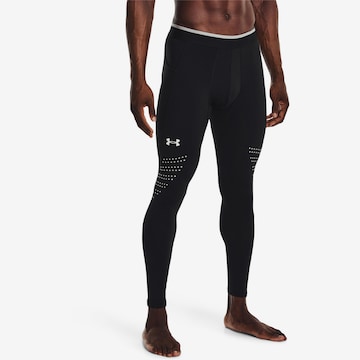 UNDER ARMOUR Skinny Sportunterhose 'NOVELTY' in Schwarz: predná strana