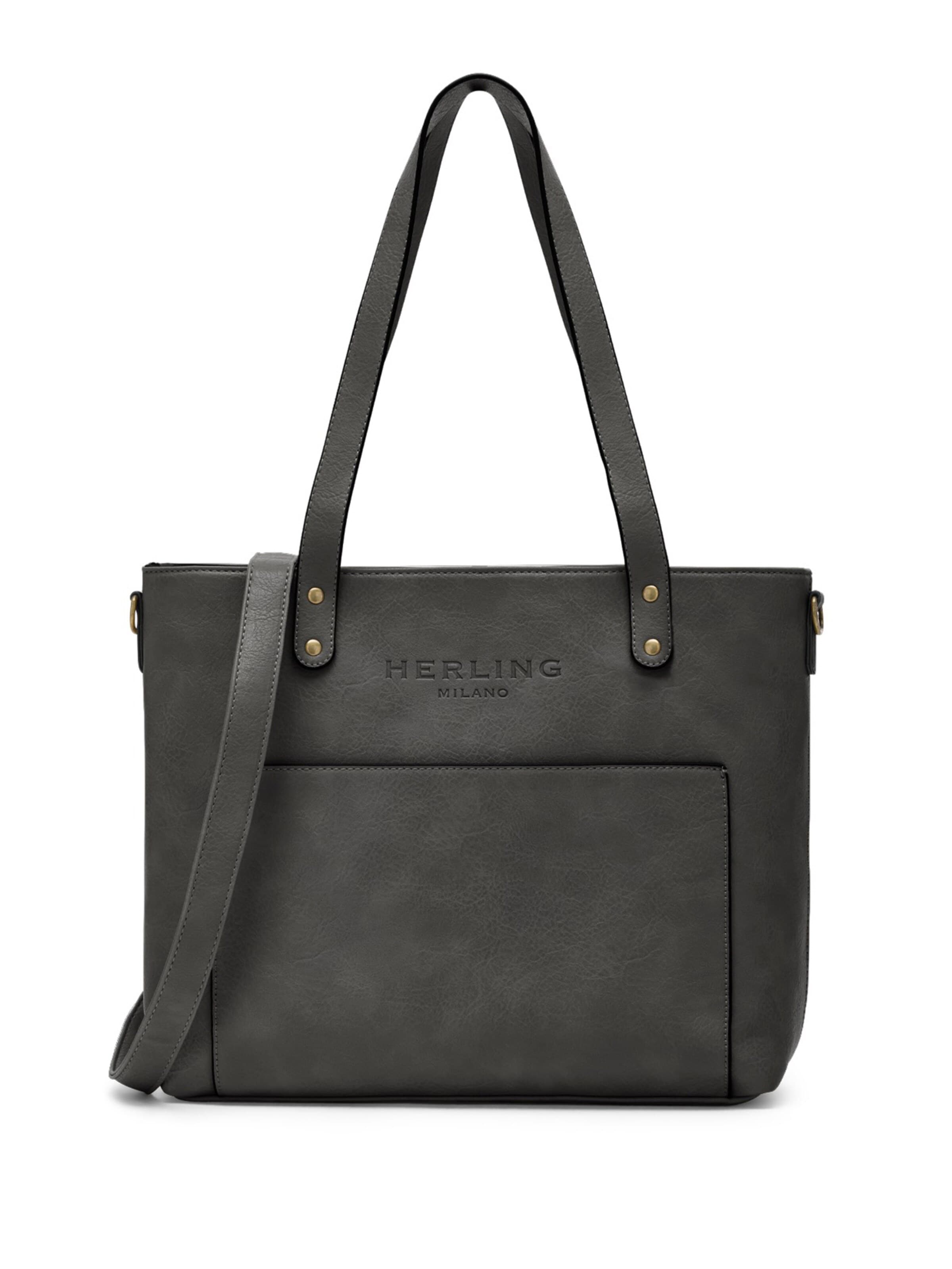 Herling Shopper 'Mauer' in Grey: front