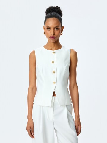 Koton Gilet in Wit: voorkant