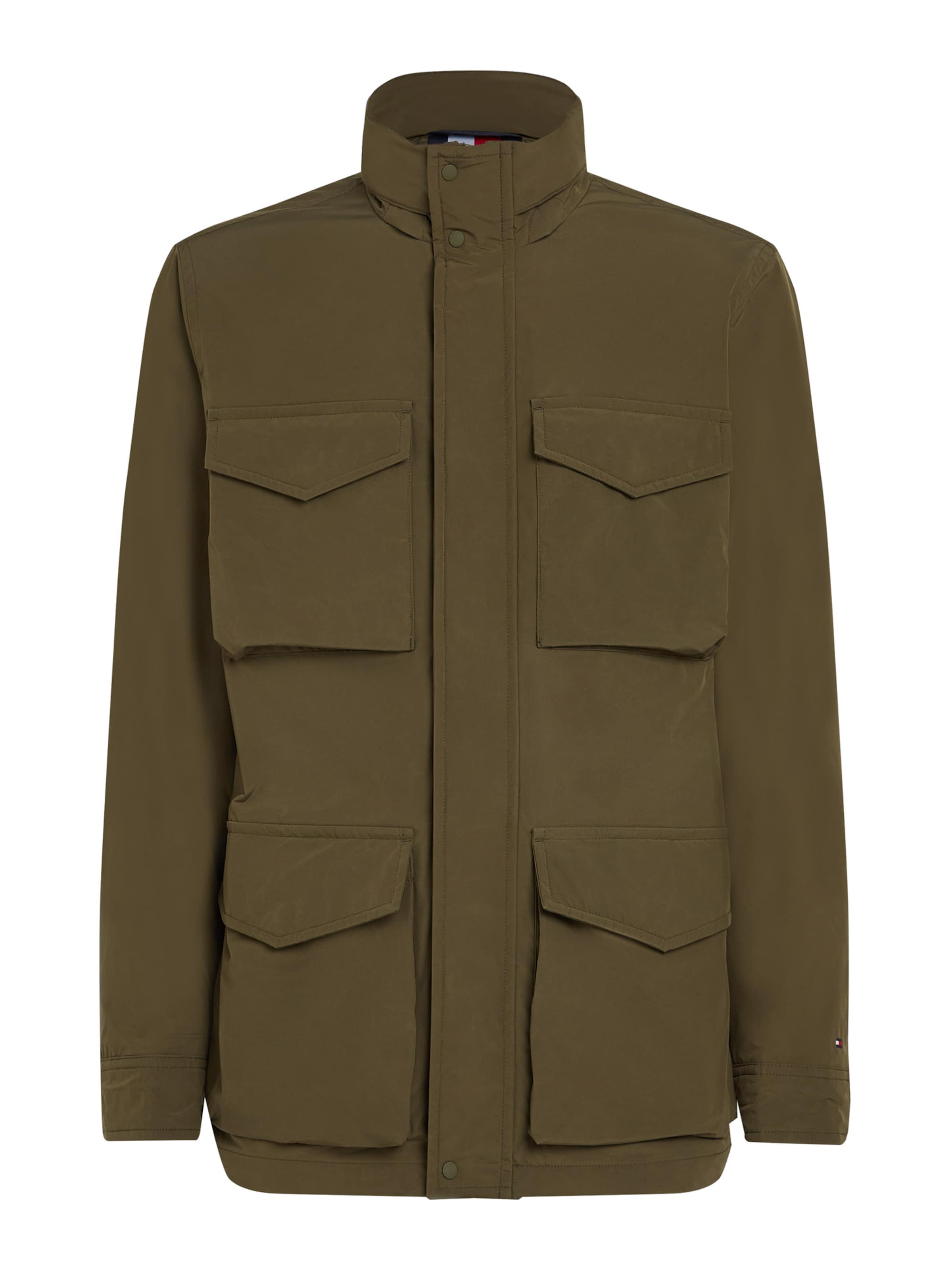 Demisezoninė striukė iš TOMMY HILFIGER, spalva – alyvuogių spalva, Prekių apžvalga