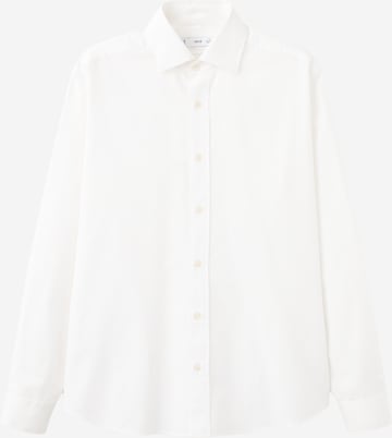 MANGO MAN Regular Fit Businesspaita 'ZEUS' värissä valkoinen: etupuoli