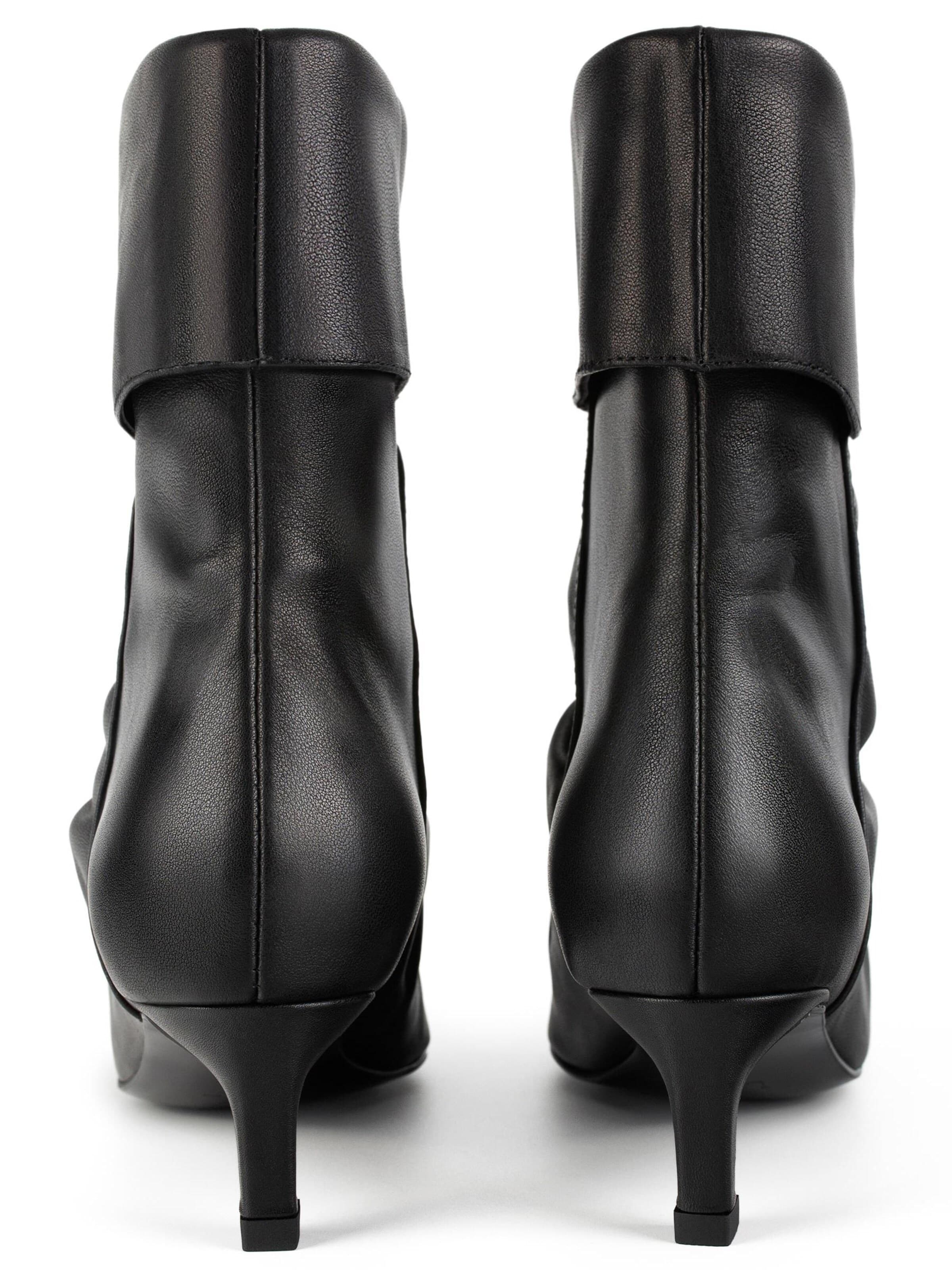 Bottines 'DARK SIDE BLOOM' L37 HANDMADE SHOES en noir