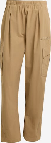ADIDAS TERREX - Loosefit Pantalón de montaña 'Xploric' en marrón: frente