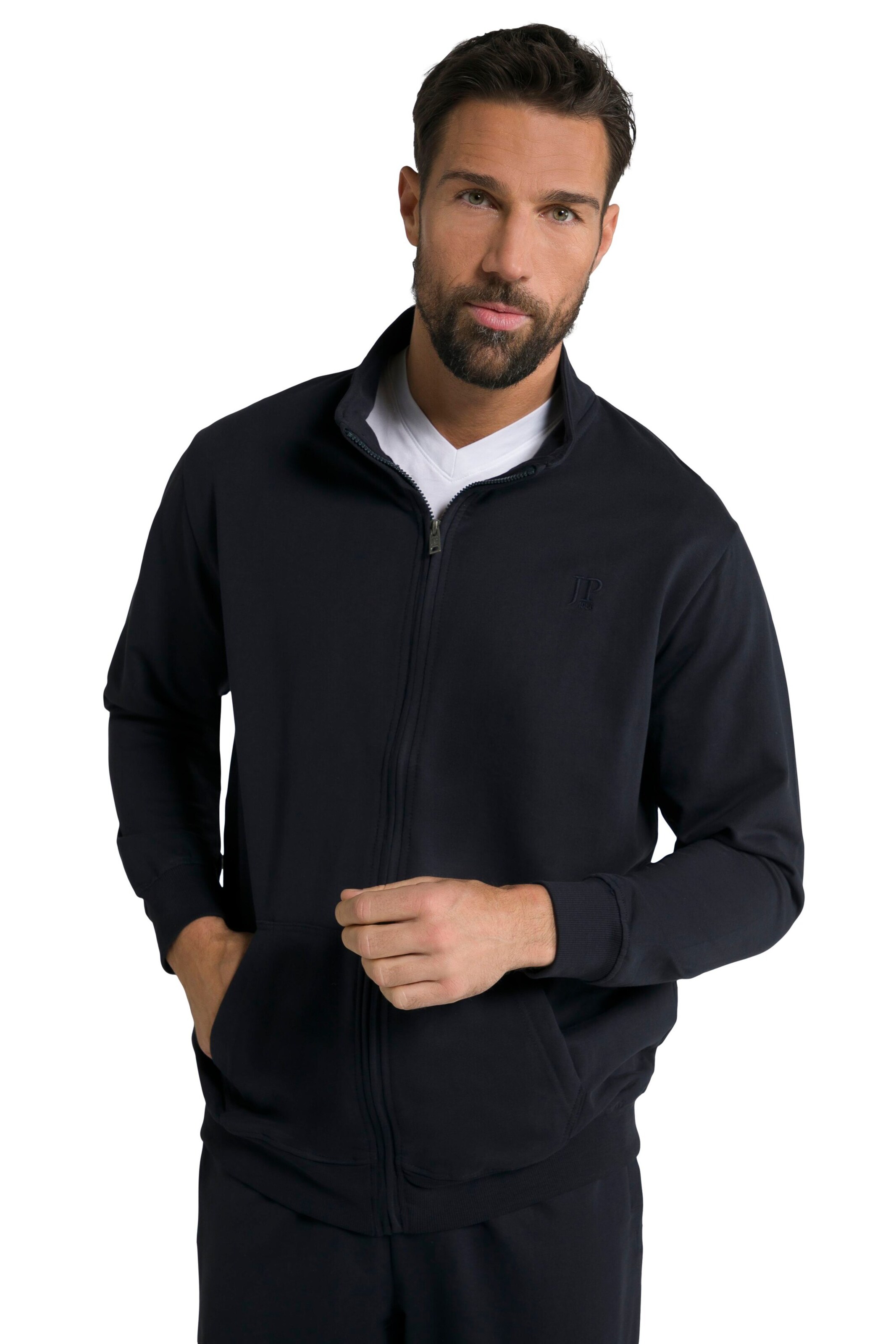 JP1880 Jogginganzug in Schwarz: Vorderseite