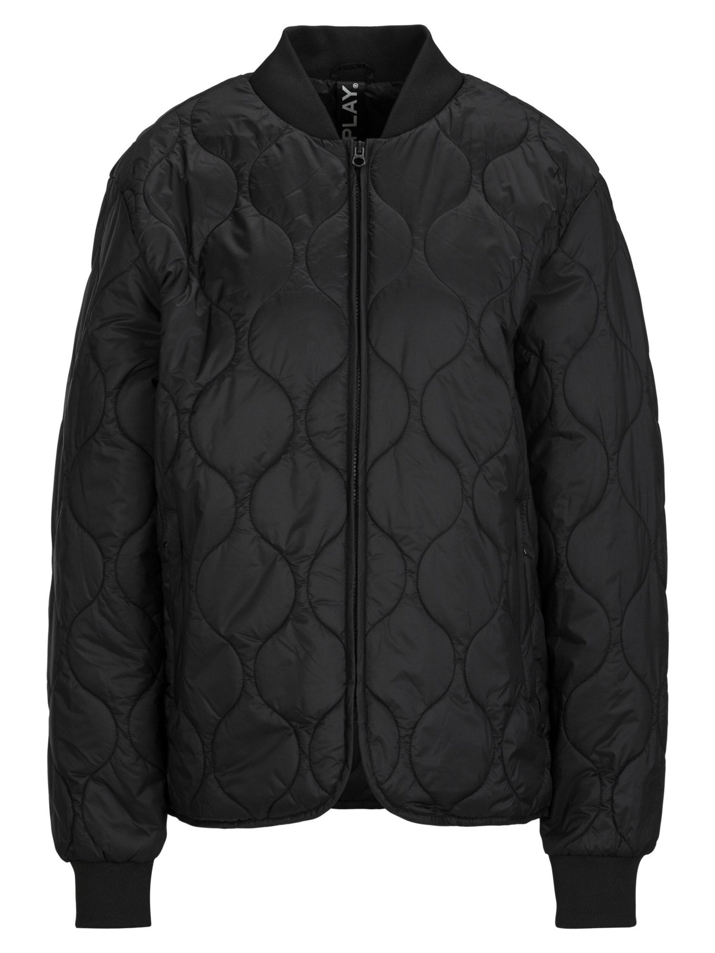 REPLAY Jacke in Schwarz: Vorderseite