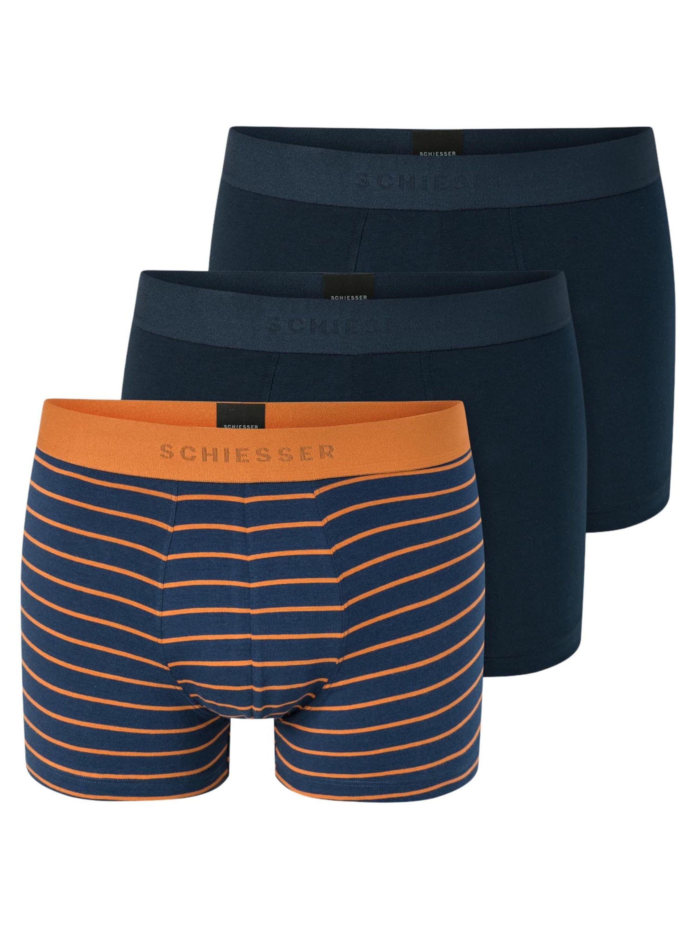 SCHIESSER Boxershorts '95/5 Organic Cotton' in Blau: Vorderseite