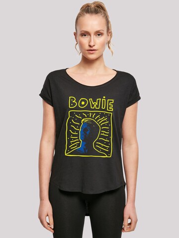 T-shirt 'David Bowie 90s Frame' F4NT4STIC en noir : devant