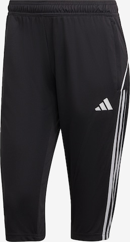 ADIDAS PERFORMANCE Slimfit Sportbroek 'Tiro  23 League' in Zwart: voorkant