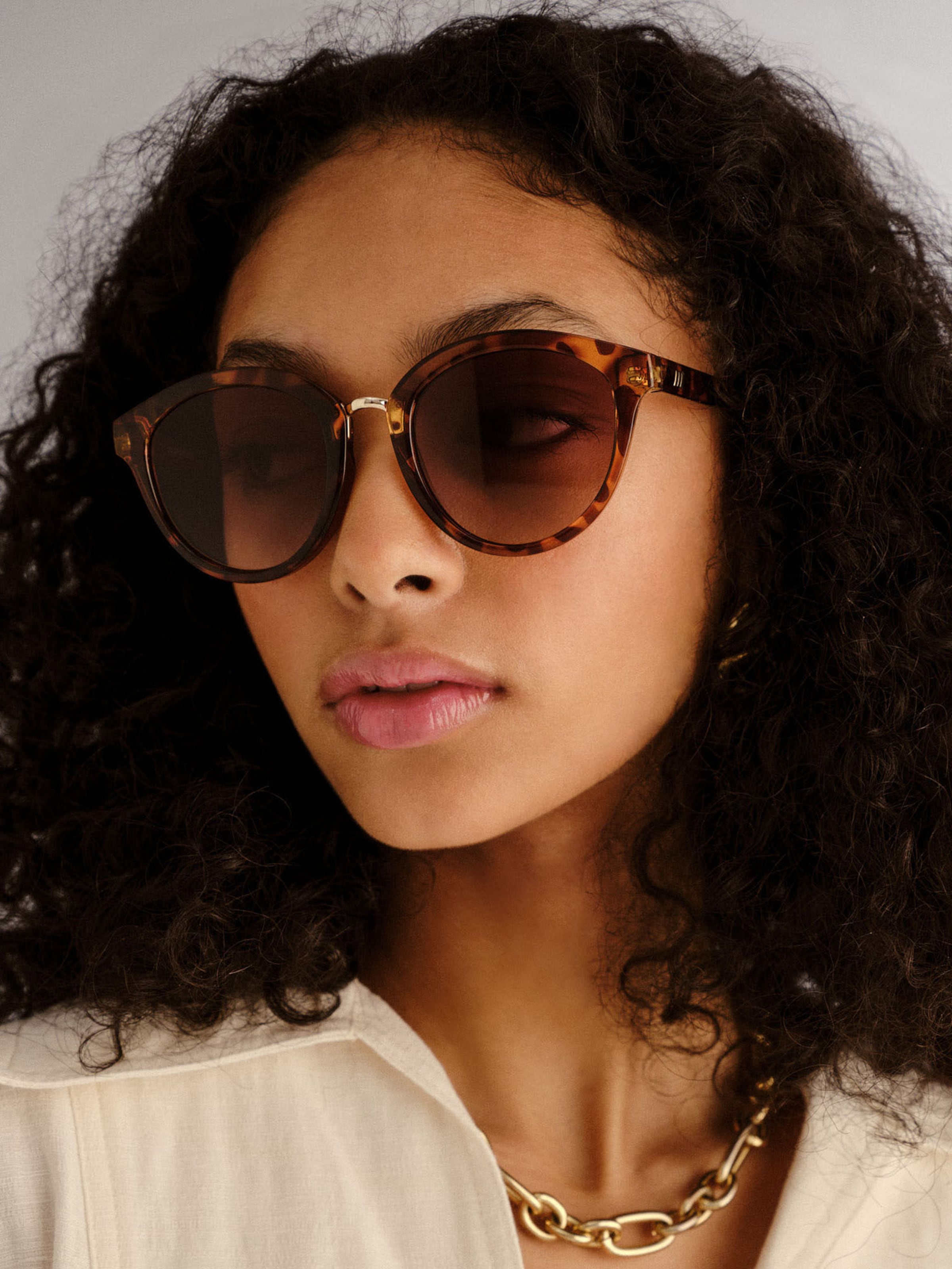 LE SPECS Γυαλιά ηλίου 'Influx' σε καφέ: μπροστά