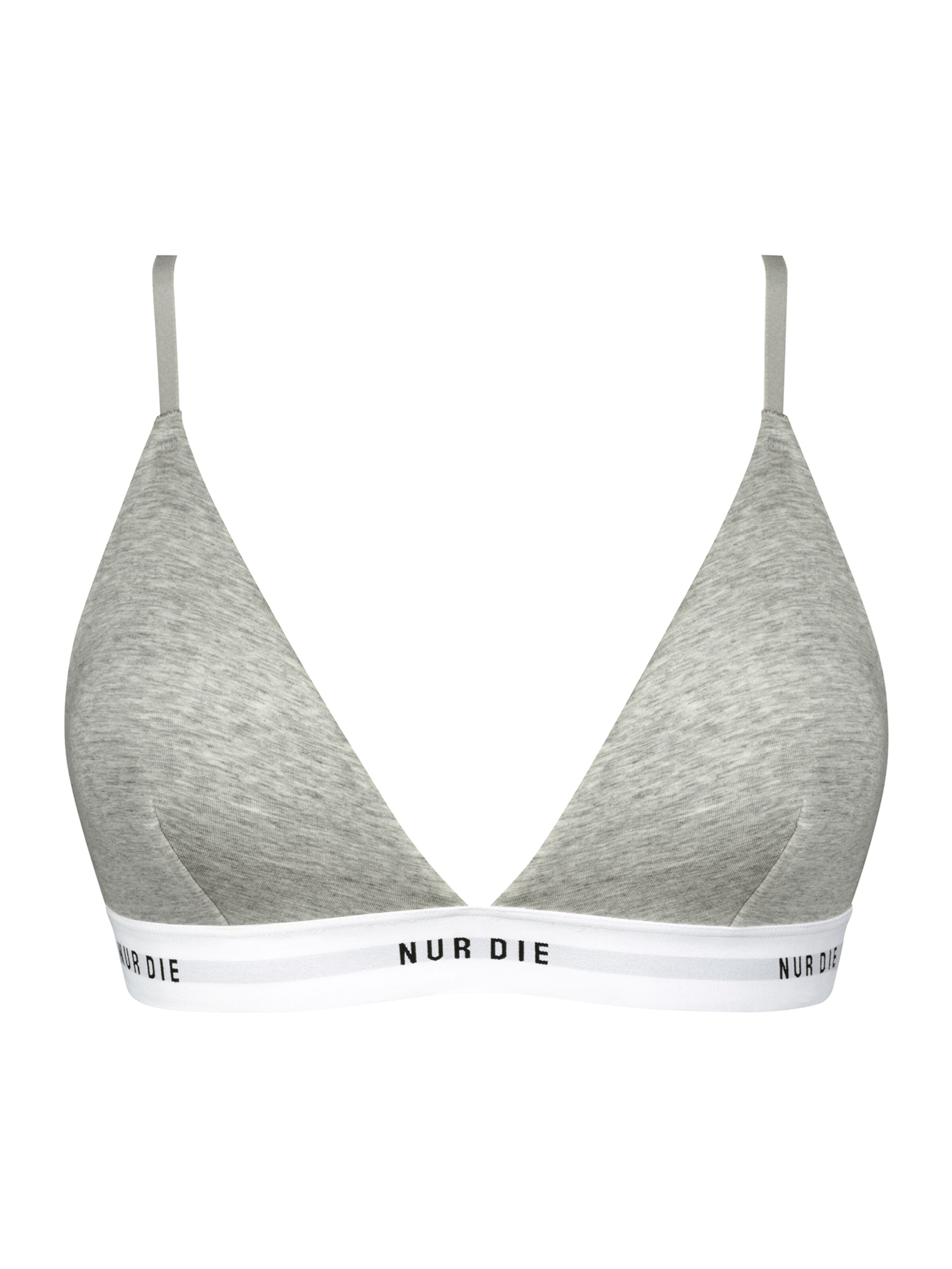 Triangle Soutien-gorge 'Sportiv' Nur Die en gris : devant