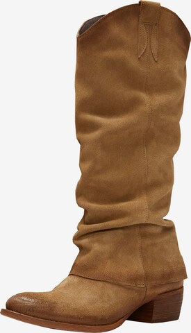 FELMINI Cowboy Boots 'Dresa' in Brown: front