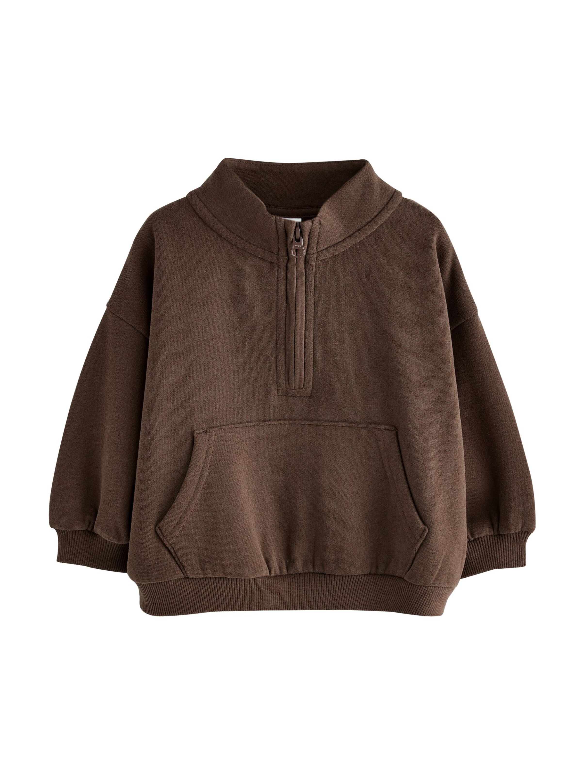 Next Sweatshirt in Bruin: voorkant