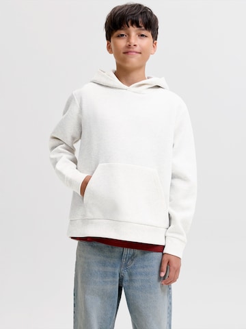 Jack & Jones Junior Sweater 'JJEBarron' in White: front