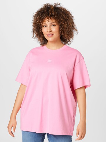 rožinė ADIDAS ORIGINALS Marškinėliai 'TEE': priekis