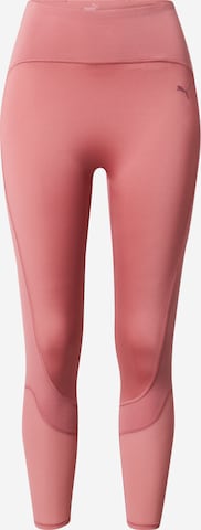 PUMA Skinny Sportsbukse 'Studio' i rosa: forside