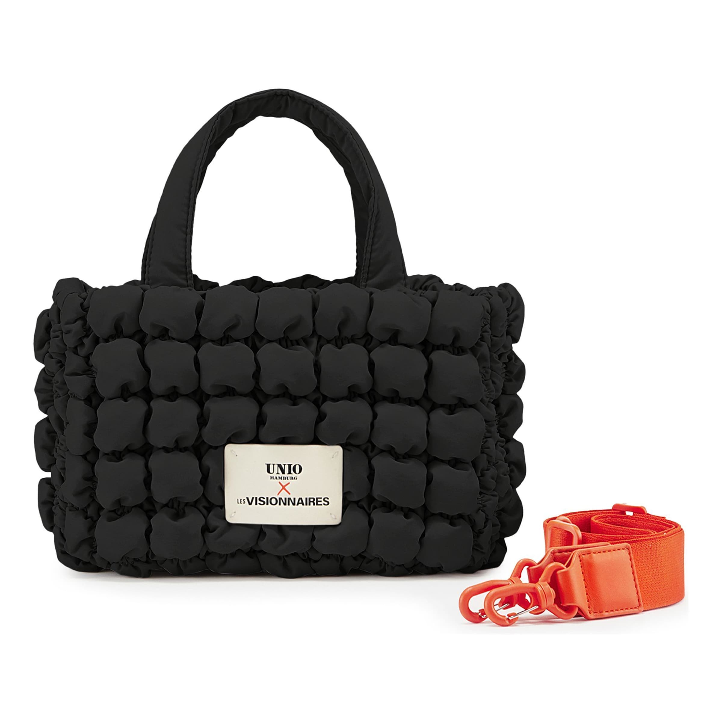 Les Visionnaires Handbag 'Bubble' in Black: front