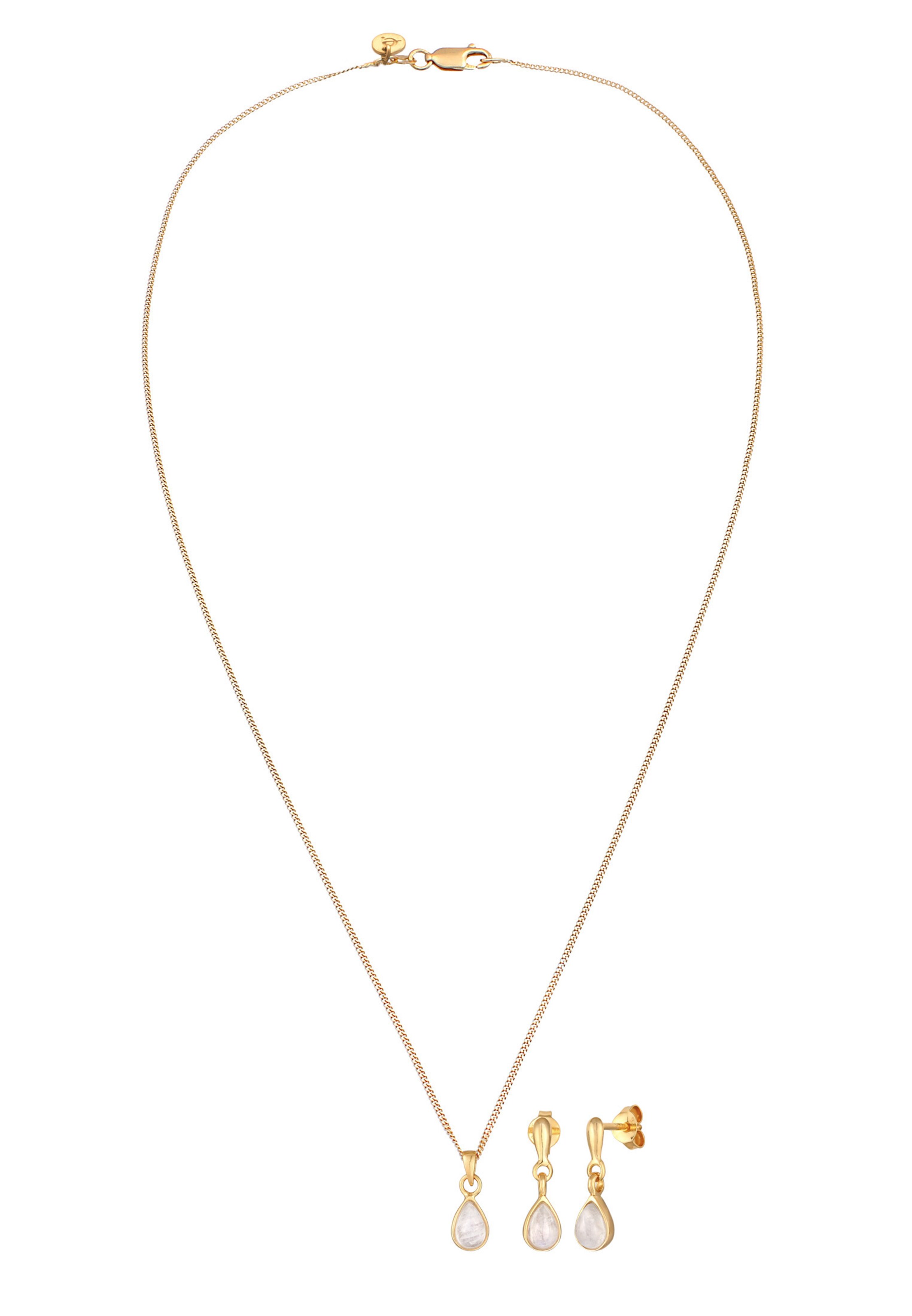 ELLI PREMIUM Sieraden set in Goud: voorkant