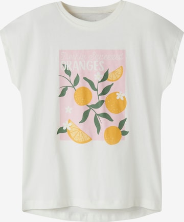 NAME IT Shirt 'NKFVIGEA' in White: front