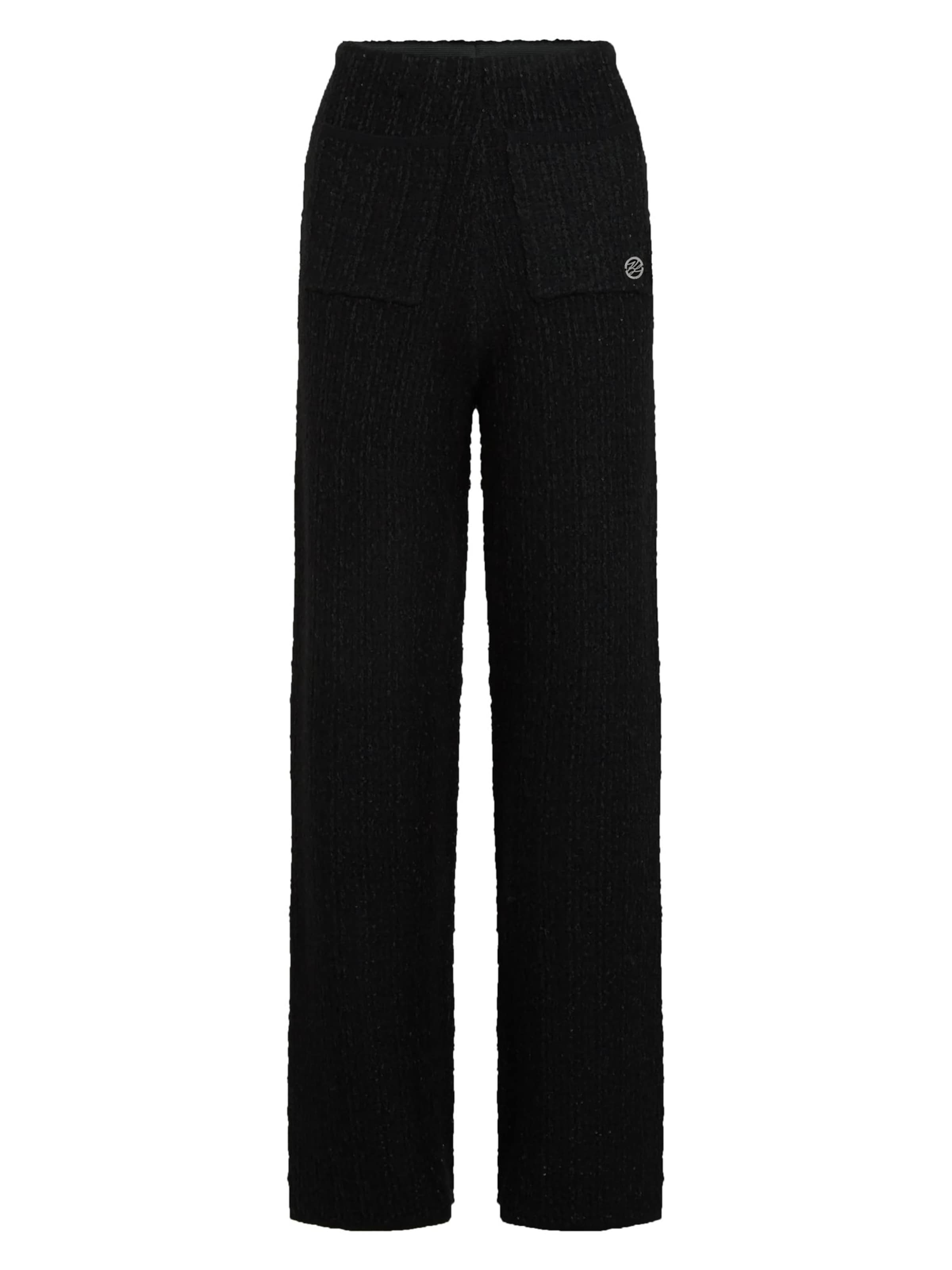 Karl Lagerfeld - regular Pantalón en negro: frente