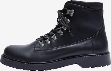 SELECTED HOMME Lace-Up Boots 'Mads' in Black: front