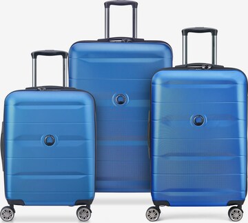 Ensemble de bagages 'Comete' Delsey Paris en bleu : devant