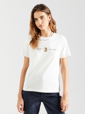 Tommy Jeans Tričko – bílá: přední strana