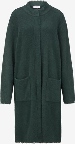 MIAMODA Knit Cardigan in Green: front