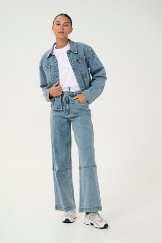 Kaffe Wide leg Jeans 'KADoriana' in Blauw