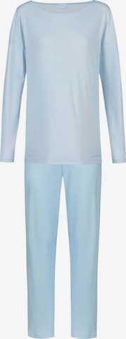 Mey Pyjama 'Simple Stripes' in Blauw: voorkant