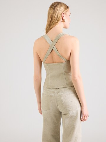 WEEKDAY - Top 'Belina' en beige