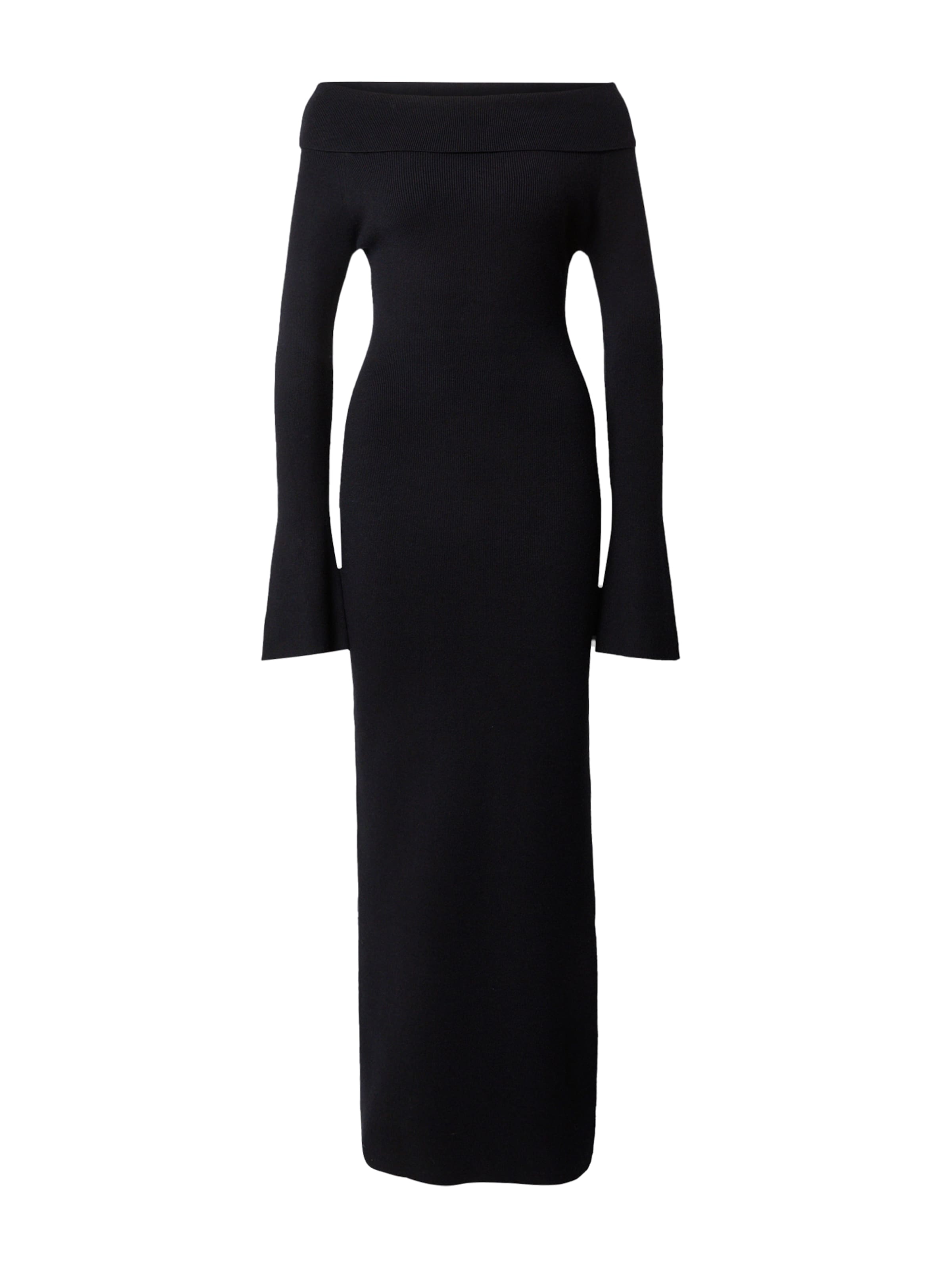 millane Pletené šaty - Čierna: predná strana