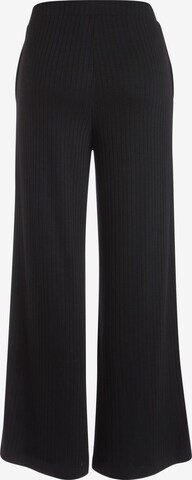 PIECES Wide leg Pants 'Molly' in Black