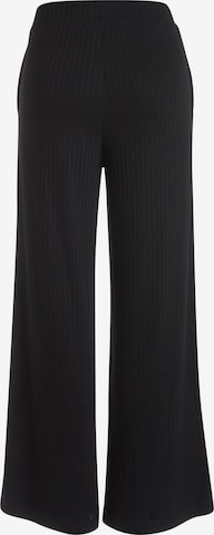 PIECES Wide Leg Hose 'Molly' in Schwarz