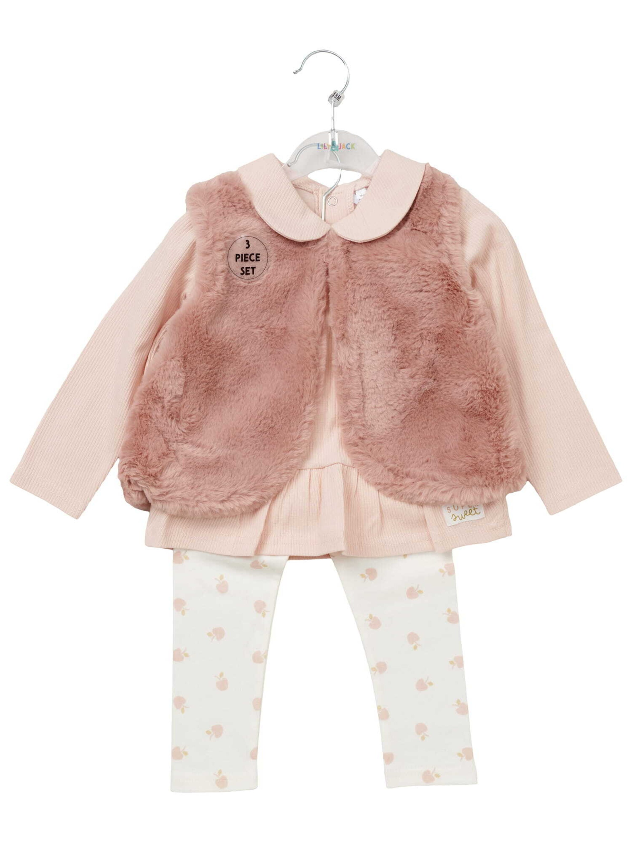 Lily & Jack Set ' Erdbeeren ' in Beige