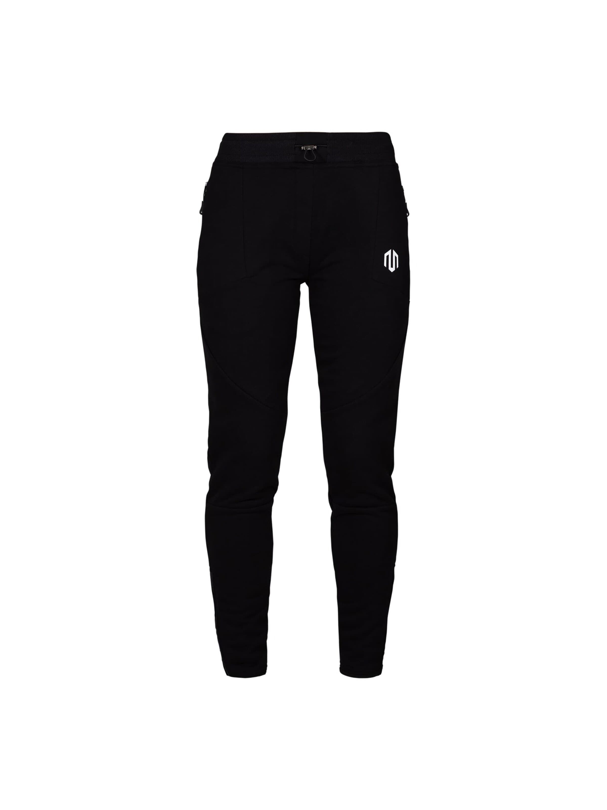 MOROTAI Tapered Sporthose 'Comfy Performance' in Schwarz: Vorderseite