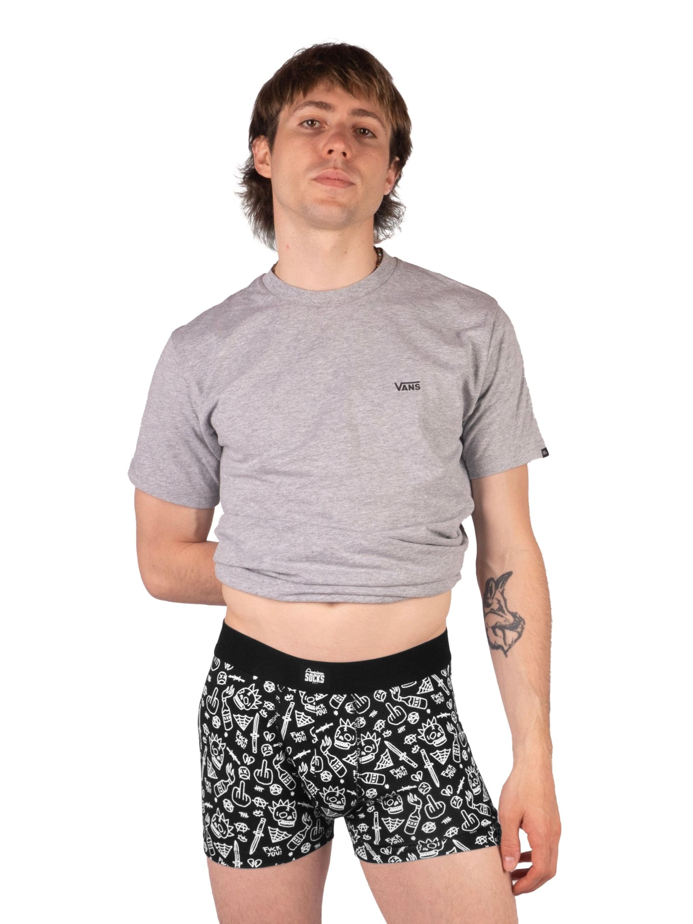 Boxer 'No Direction' di American Socks in nero